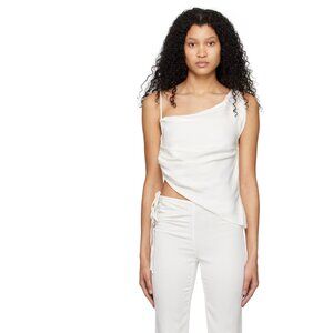 Christopher Esber White Draped Camisole Size 4 (XXS)